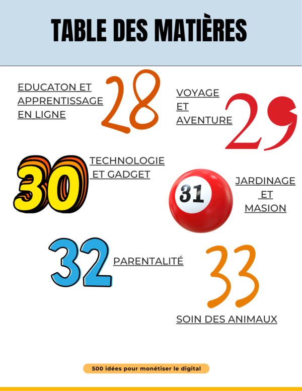 500 idees de creation-09 Transformer vos idées en revenus