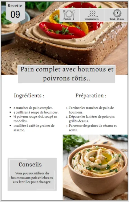 30 recettes pour une vie saine et heureuse