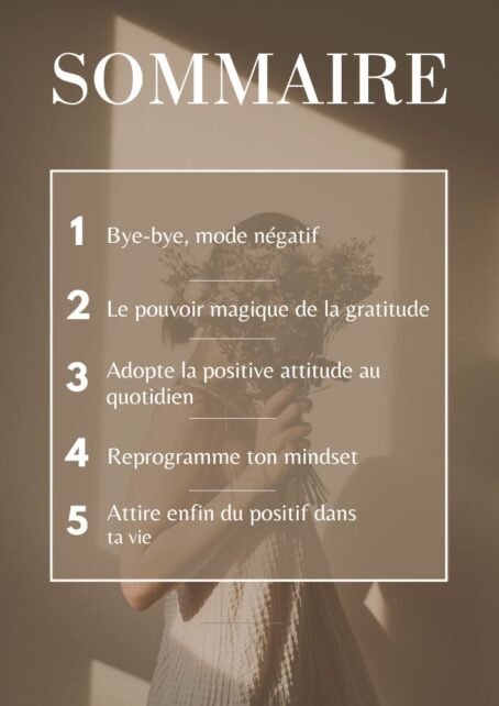 Penser positif ce n’est pas ignorer les problèmes